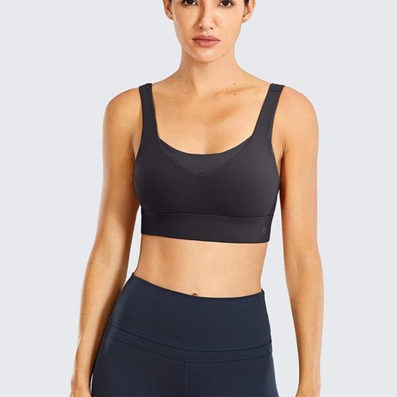 CRZ YOGA Black Sports Racerback Bra - Picture 5 of 6